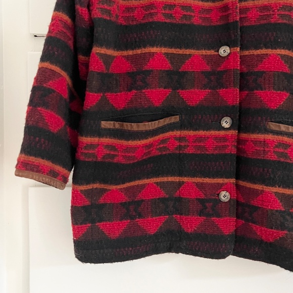 Vintage Woolrich Wool Jacket Southwestern Pattern Made in USA Large - Picture 3 of 8